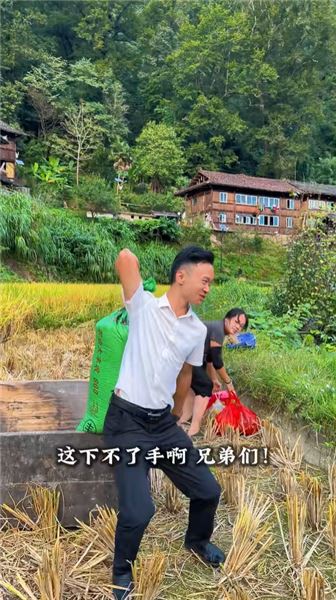 秋收時節，合作伙伴小楊跑來收稻谷，本以為來干大事，結果全程上演 “幫倒忙”