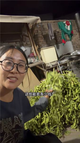 沒想到被老媽種在田埂上的毛豆，也能給家里帶來一份收入，珍惜每一寸土地，小收獲也知足。